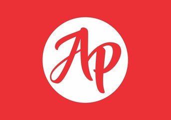 Simple and clean graphic of AP initial letter