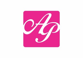 Simple and clean graphic of AP initial letter