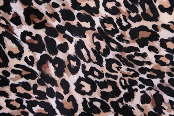 Leopard Print Spot Material fabric