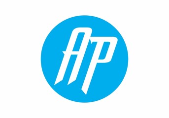Simple and clean graphic of AP initial letter