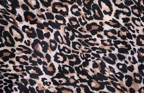 Leopard Print Spot Material fabric