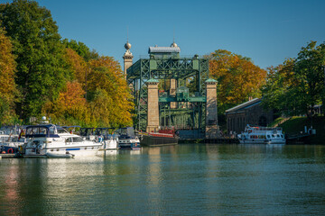 old watergate Henrichenburg in autumn color