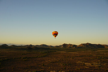 Hot air balloon desert