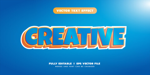 creative editable vector text effext design