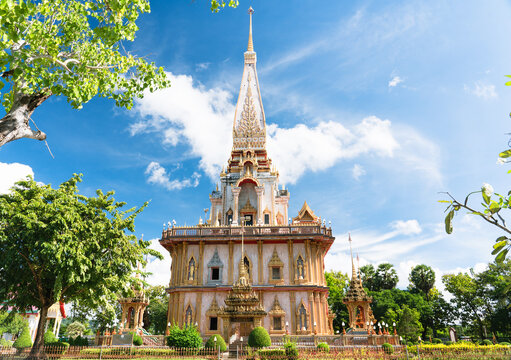 Wat Chalong is the most important temple of Phuket,Thailand.