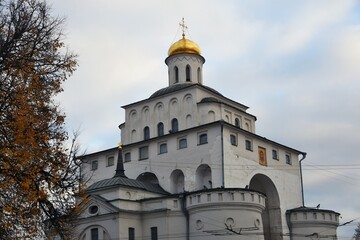 Fototapeta na wymiar The Golden Gates in Vladimir town, Russia.