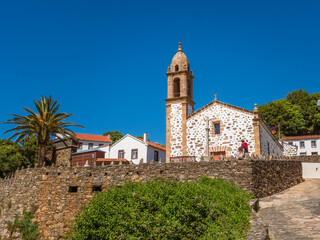 Fototapeta na wymiar View of San Andrés de Teixido sanctuary in Galicia, Spain