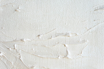 The White Painted Canvas Texture With Brush And Palette Knife Large Strokes For Arcitecture Modern...