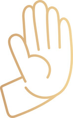 Obraz premium hand stop icon
