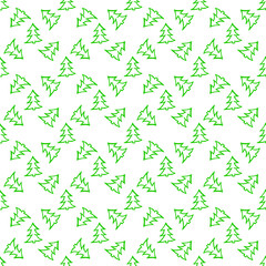 seamless pattern with christmas trees