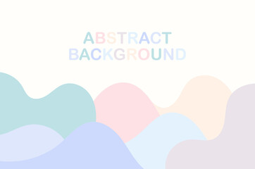 Dynamic colored background with liquid shapes. Abstract fluid geometric composition. Vector illustration.