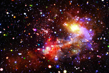 Galaxy and stars. The elements of this image furnished by NASA.