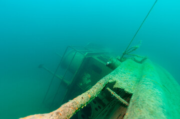 A Great Lakes shipwreck pilot house found in Lake Superior