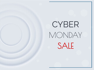 Promotional online sale event. Vector illustration.Cyber Monday.
