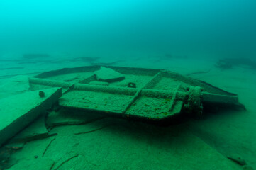Large rudder from a Great Lakes shipwreck found in Lake Superior