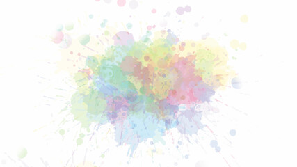 abstract powder splatted background. Colorful powder explosion on white background. Explosion of colored powder on white background ,Freeze motion of color powder exploding