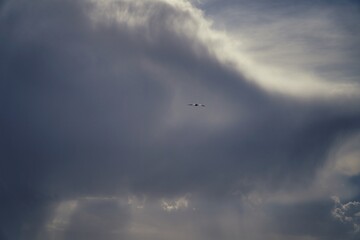 storm over the sea with Raven