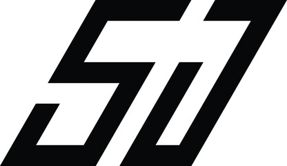 S J letter logo
