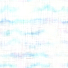 Seamless pale pastel tie dye bokeh texture. Soft tone on tone summer repeat background with washed out sun bleached ink dyed effect. 