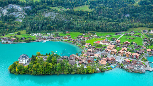 Iseltwald is a village and municipality on the southern shore of Lake Brienz 