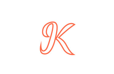 K alphabet letter logo icon. Creative design for company and business