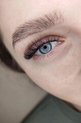 close up of eye