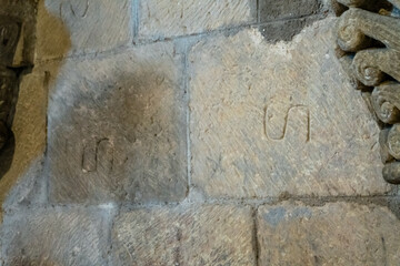 Stonemason's marks are symbols or allegories engraved by stonemasons on stone that in ancient and...