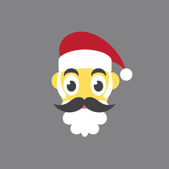 avatar deer and santa for christmas element vector image