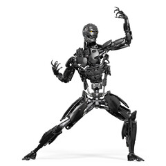 cyborg is challenging the enemy