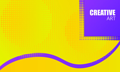 design modern template purple yellow background