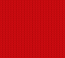 texture of red sweater. knitted red background. endless warm pattern.