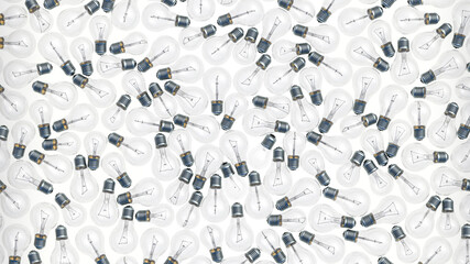 vintage light bulb repetition background