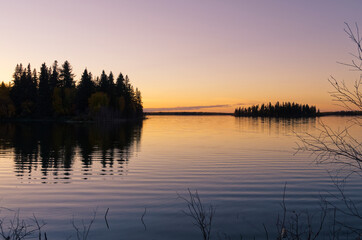 A Beautiful Evening at Astotin Lake