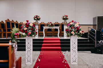 wedding decoration - entrance of the wedding procession