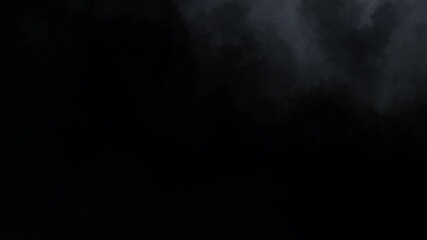 Moving through the clouds reveal - with alpha channel transparent background