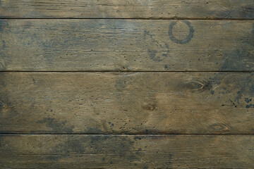 Old brown scratched textured hardwood horizontal background. Detailed timbered rustic crack tree....