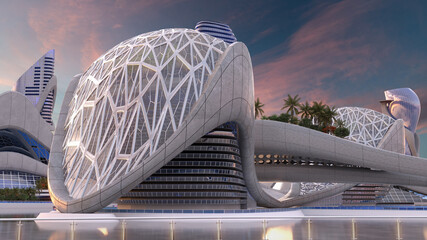 Futuristic city architecture © 3000ad