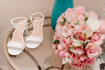 bridal accessories - white shoes for brides to wear during wedding ceremony
