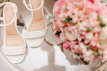 bridal accessories - white shoes for brides to wear during wedding ceremony