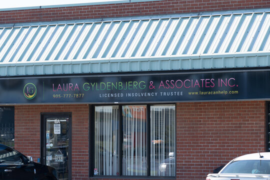 Hamilton, ON, Canada - October 27, 2021: Laura Gyldenbjerg And Associates Inc Headquarters In Hamilton, ON, Canada. Laura Gyldenbjerg & Associates Inc Is A Canadian Insolvency Service Company. 