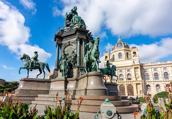Maria Theresa square (Maria-Theresien-Platz) in Vienna, Austria