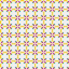 Fototapeta premium Abstract Cross Pattern generative computational art illustration