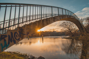 Forstwerderbrücke Dämmerung