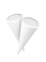 Ice cream cone packaging mockup