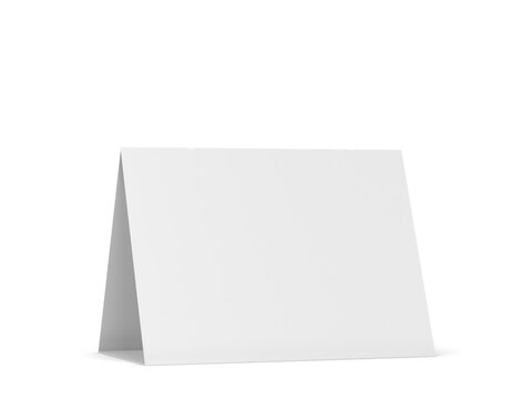 Blank table tent card mockup