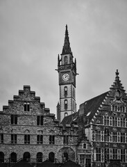 Fototapeta na wymiar Flemish architecture building facade