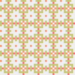 Abstract Cross Pattern generative computational art illustration