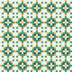 Abstract Cross Pattern generative computational art illustration