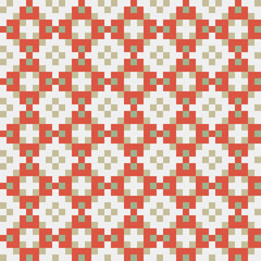 Abstract Cross Pattern generative computational art illustration