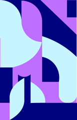 Geometry minimalistic artwork poster with simple shape and figure. Abstract vector pattern design in  for web banner, business presentation, branding package, fabric print, wallpaper